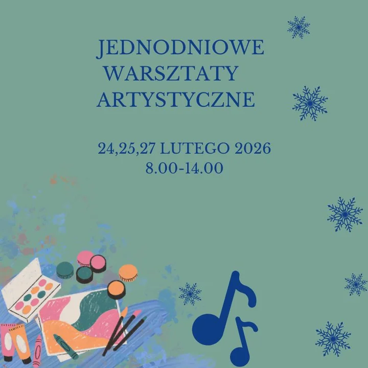 plakat zachęcający do udziału w warsztatch